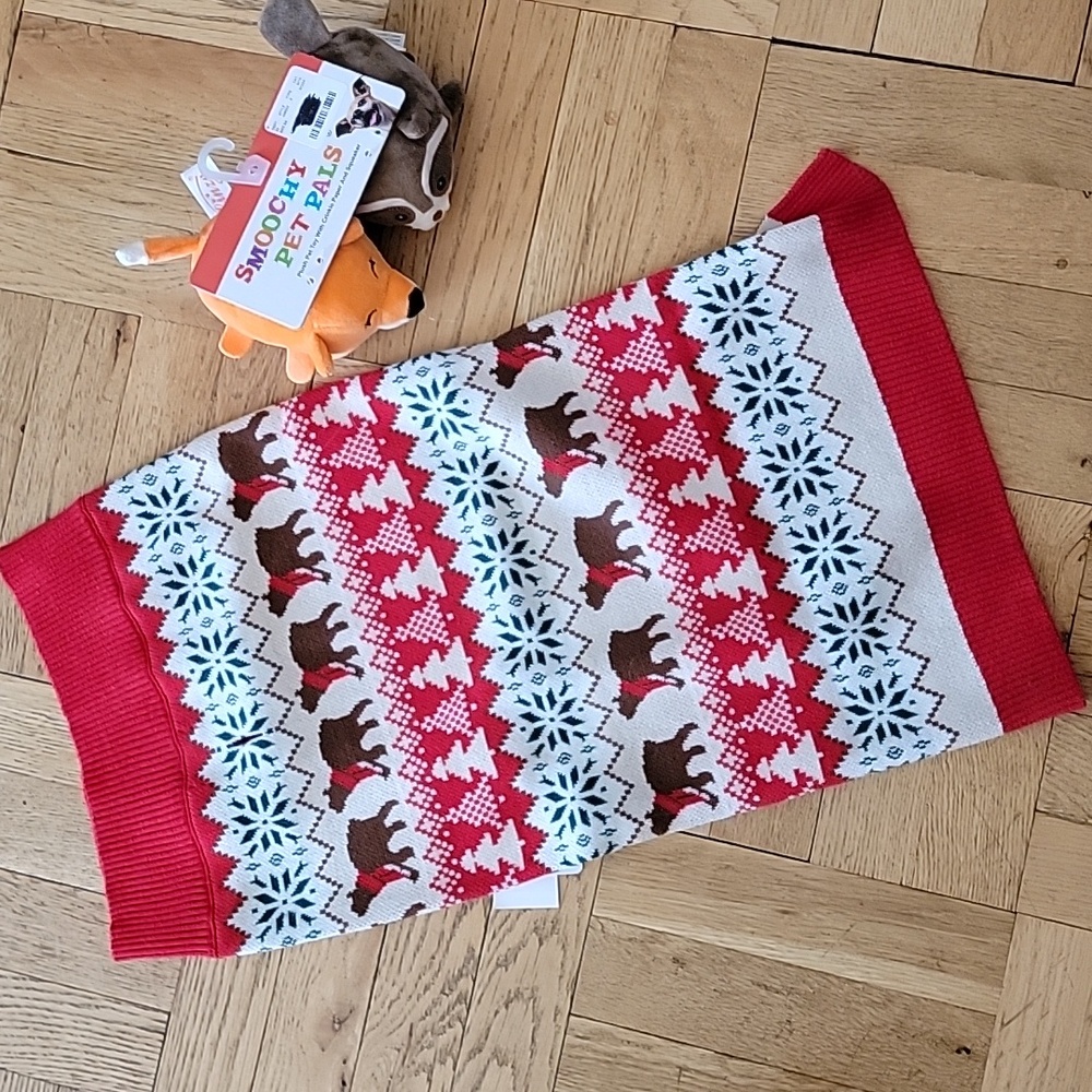 BUNDLE/2-ITEMS/DOG SWEATER&TOYS/XXLARGE/HOLIDAY LANE